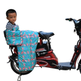 电动车后座挡风被摩托车踏板车成人儿童护腿护膝护腰加厚保暖防寒