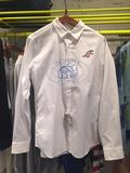 香港專櫃正品代購agnes b.sport經典條紋恐龍長袖襯衫 15男裝補貨