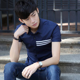 卡宾夏季短袖衬衫男士纯棉纯色衬衣白色薄款修身韩版商务男装衬衫