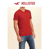 Hollister 2016年秋季新款必备V领T恤 男 128139