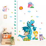 身高贴恐龙卡通动漫动物儿童宝宝测身高房幼儿园装饰可移除墙贴纸