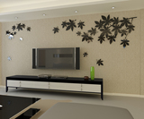 3D立体墙贴亚克力墙贴 卧室客厅电视墙背景墙装饰 枫叶翩翩