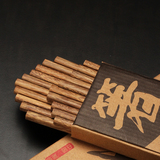 天然环保红木鸡翅木筷子无漆无蜡日本日式家用餐具套装10双礼盒装