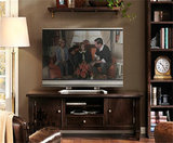 美式实木电视柜无贴皮全实木定制简约现代地中海电视柜家具特价