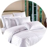 床笠宾馆床上用品酒店专用白色贡缎席梦思床罩床单全棉尺寸定做