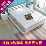 儿童现代简约双人单人床 松木床实木床 床类1.2/1.5/1.8米床 木床