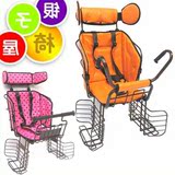 折叠单车后座电动车座后置坐垫安全带靠背可调靠头自行车儿童座椅