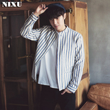 N．I．X．U2015新款冬季男士纯色加棉夹克韩版青年休闲纯棉外套潮
