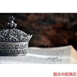 复古欧式韩国公主首饰盒伊莎皇冠非实木质奢华小号珠宝收纳饰品盒