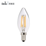 Savia 复古尖头LED蜡烛灯泡 创意小钨丝灯泡e14螺口超亮灯泡光源