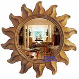 欧式镜子现代美式乡村客厅挂件装饰镜玄关镜太阳镜子壁挂壁饰挂镜