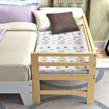儿童床带护栏小床拼接大床加宽简约宝宝男女孩婴儿床松木定做包邮