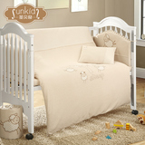圣贝奇 婴儿床床围四件套 婴儿床上用品套件秋冬彩棉婴儿床围床单