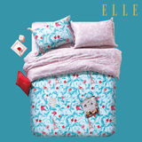 ELLE DECO家纺法国时尚床品全棉床上用品印花套件纯棉床单四件套