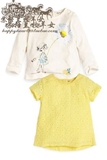 英国NEXT童装代购 女童新款 白色长袖 女孩 黄色短袖镂空 T恤现货