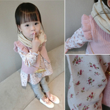 新款女童婴儿童装春装女宝宝小童两件套装韩版女孩衣服1-2-3-4岁