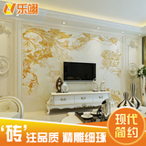 欧式瓷砖背景墙 客厅电视墙砖 微晶石艺术雕刻影视墙壁画 罗浮