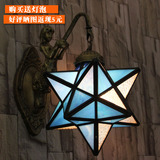 地中海灯简约现代壁灯床头壁灯浴室镜前灯创意五角星美人鱼壁灯