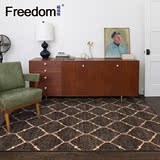 印度进口手工编织客厅茶几地毯沙发 天然麻美式简约卧室床边毯