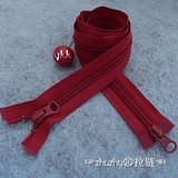 ykk5号尼龙双开拉链75-120cm  红色羽绒服男女外套运动服专用拉链