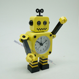创意金属机器人闹钟 可爱学生个性卡通机器人闹钟闹表