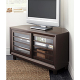 现代简约实木转角电视柜定制简约美式实木角柜定做成都实木家具
