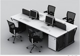 苏州办公家具桌4人位职员桌组合电脑桌桌面屏风隔断简约现代定制