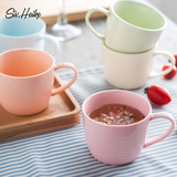 西芙泥彩 创意咖啡杯子 陶瓷器茶杯小水杯下午茶日式个性功夫茶杯