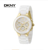 现货DKNY/唐可娜儿手表女表陶瓷白色石英表六针大表盘时尚NY491