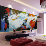 欧式3D立体抽象油墨大型壁画玄关电视背景墙纸无纺布客厅沙发卧室