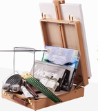ac绘画礼盒木盒文具组彩铅油画棒颜料套装 工具齐全绘画套装其它