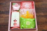现货日本代购樱花茶香味天然沐浴皂清洁皂香皂礼盒新年生日礼物