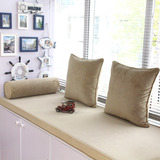 订做欧式纯色超柔布海绵飘窗垫窗台垫定做实木沙发垫阳台榻榻米垫