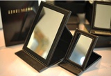 包邮 立式全脸化妆镜子随身化妆镜 可折叠梳妆镜黑色 小号/大号