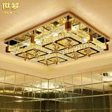 现代LED吸顶灯气泡柱水晶客厅灯长方形创意8字灯具高端奢华大气