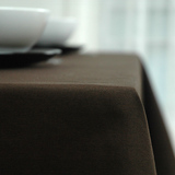 艾沫_纯色会议桌布布艺长方形纯棉咖啡色台布茶几桌布餐桌布定做