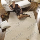 时尚简约纯色地毯客厅沙发茶几地毯卧室床边床尾手工晴纶地毯定制