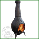 NEWPORT纽波特燃木真火户外装饰铸铁壁炉花园取暖炉铸铁烧烤火炉