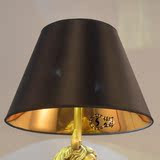 特价欧式美式外黑内金色灯罩落地台灯经典客厅卧室书房床头创意