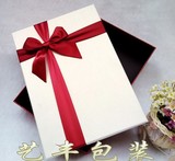 红色超大号礼品盒长方形商务  西装礼服围巾化妆品包装定制礼物盒