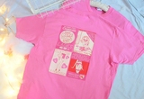 日本foxy软妹粉T恤日系少女短袖甜美可爱兔子印花 原宿萌妹子