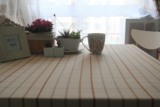 优菲特纯棉桌布布艺全简约现代田园风格子台布餐桌茶几布可定做制
