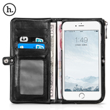 浩酷 苹果6S手机壳真皮iphone6plus保护皮套防摔钱包款插卡手拿包