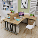 新款定做转角电脑桌墙角拐角办公桌L型书桌子台式家用简约写字台