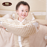 特价良良婴幼儿护型保健珍珠枕 0-3岁加长定型安睡枕头防偏枕绿咖