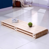 实木板床垫单双人简易折叠床架榻榻米硬板铺板松木平板床板 包邮