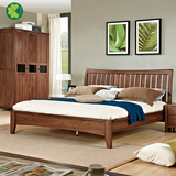 几木朵北欧简易全实木床1.8米双人床实木床卧室简约现代1.5M大床