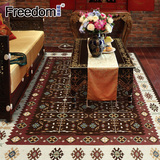 福瑞德 现代简约田园地毯 客厅茶几家用房间美式地毯 卧室床边毯