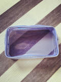 日本大牌 KENZO紫色仙气爆棚透明大容量洗漱包化妆包收纳包