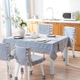 cozzy桌布布艺 餐桌布椅套套装 地中海风格